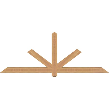 Ekena Millwork Kennewick Timber Gable Bracket, Western Red Cedar, 72"W x 27"H x 3 1/2"D x 3 1/2"F, 9/12 Pitch GBW072X27X0404KEN00SWR